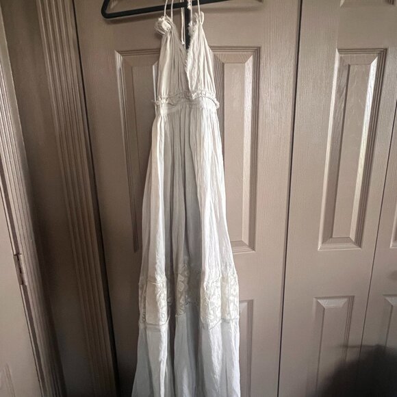 Boho Tan Maxi Dress - Picture 1 of 5